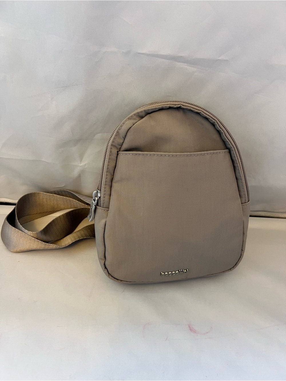 Baggallini Taupe Belt Bag with Adjustable Strap